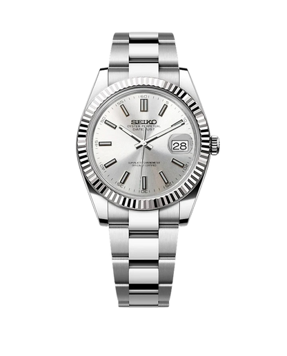 Date J Fluted - Silver