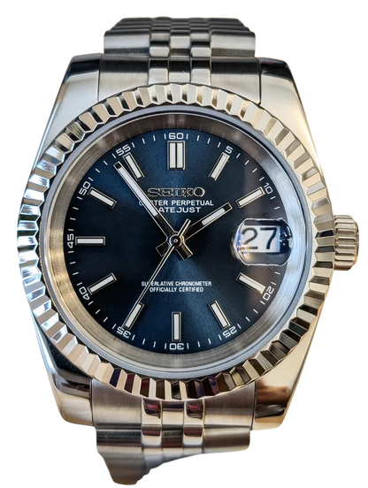 Date J Fluted - Dark Blue