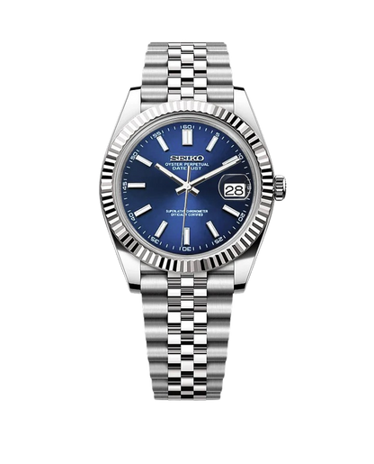 Date J Fluted - Dark Blue