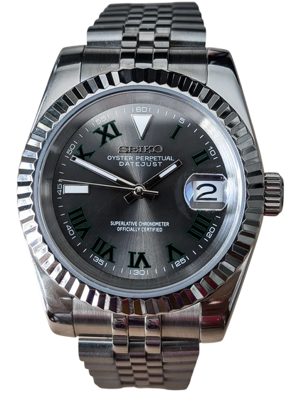 Date J Fluted - Wimbledon Gray