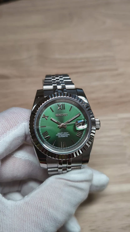 Date J Fluted - Roman Green